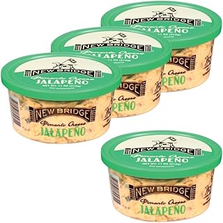 New Bridge Pimento Cheese, 11 oz, 4 Pack (11 oz, Jalapeno Pimento)