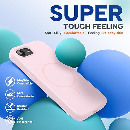 Miniatura 1559 de Miracase Funda diseñada para iPhone 13 Pro Max con protector de pantalla, [forro de microfibra suave antiarañazos], funda protectora de silicona