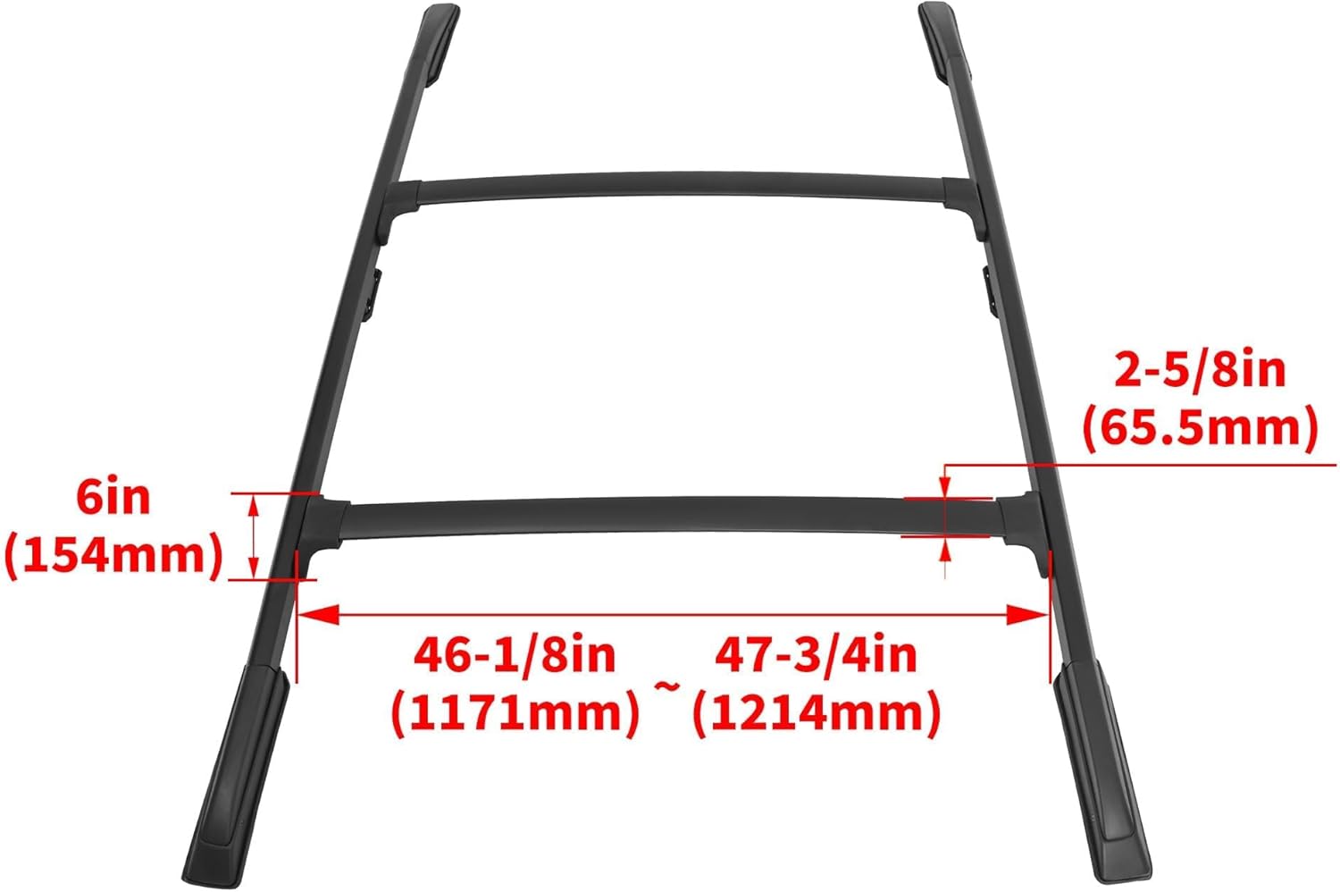 ECOTRIC Roof Rack Side Rails + Cross Bars Compatible with 2018-2024 Honda Odyssey (All Models) Aluminum+Plastic 4Pcs Rooftop Luggage Roof Rack Cargo Carrier Replacement for 08L04-THR-100 08L02-THR-102