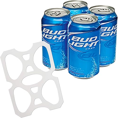 Miniatura 2 de Paquete de 4 anillos (rollo de 1000 quilates) ajuste universal, se adapta a todas las latas de cervezasoda de 12 onzas  Envío rápido el mismo día