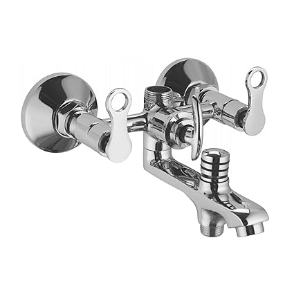 Coronet Terrazo Wall Mixer w/o Crutch & L Bend 3 in 1 High-Performance Plumbing Fixture for Bathroom (Water-Saving) Modern Bathrooms Bathroom Fixtures Efficient Water Flow