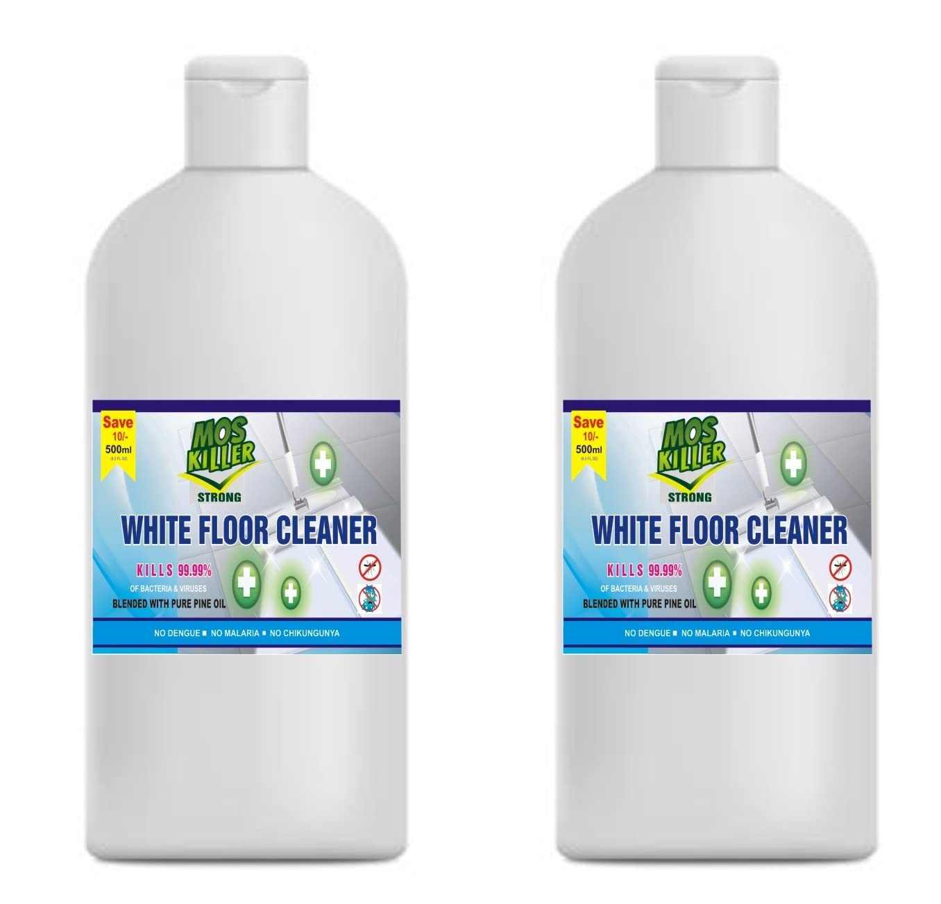 Moskiller Pine White Floor Cleaner Disinfectant Phenyl Liquid Surface