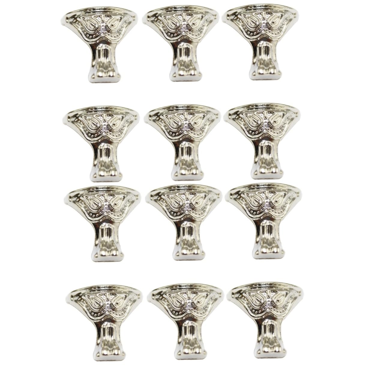 Muebles retro decoración patas doradas y accesorios de plata para pies de sofá de apoyo