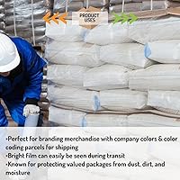 Vista 6 de PSBM - Rollo de película elástica color morado, paquete de 4, 18 pulgadas x 1500 pies, calibre 63, rollos de película elástica teñida/transparente