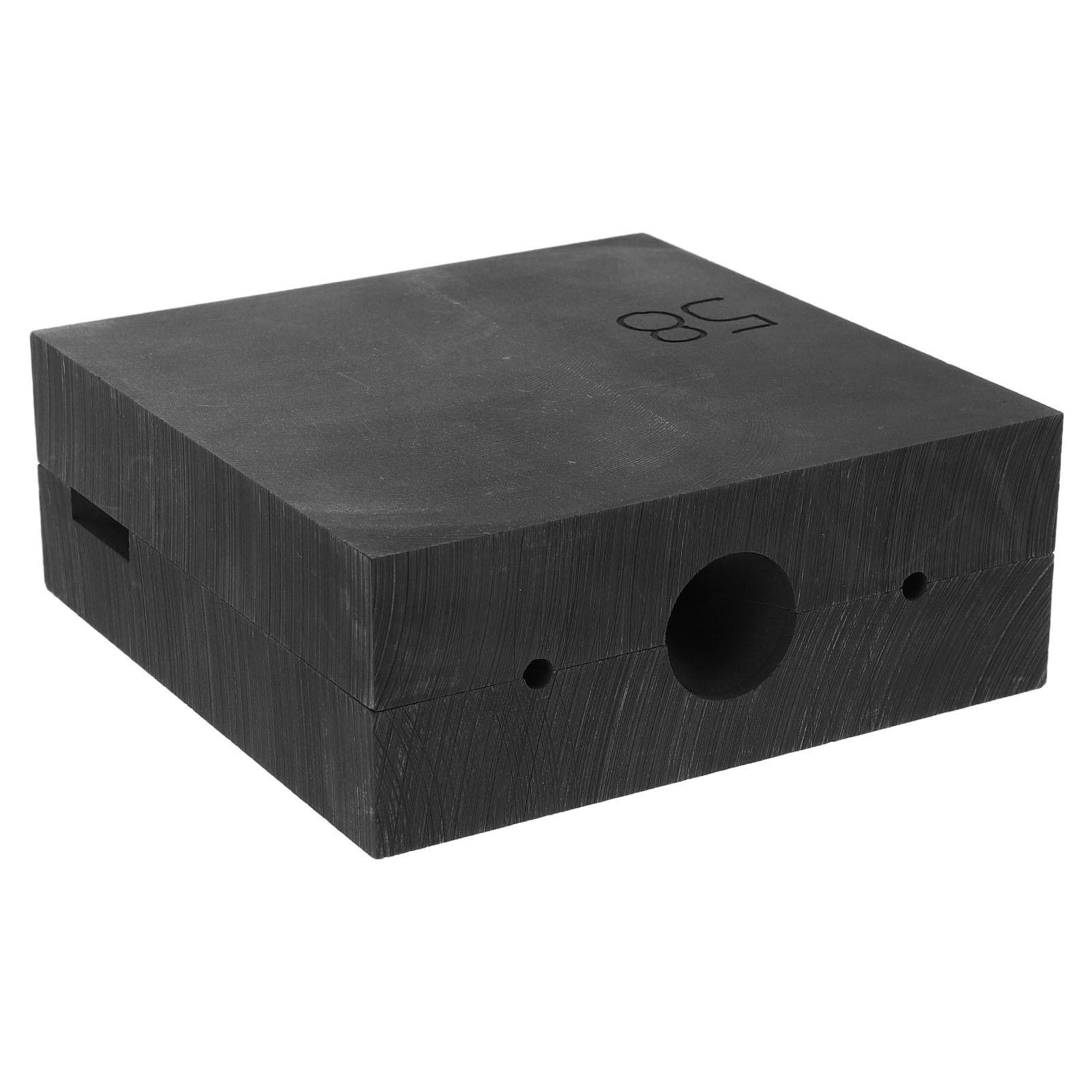 Moule en graphite pour bracelet 58 mm noir avec surface lisse