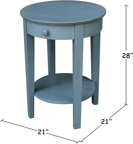 Miniatura 33 de IC International Concepts Phillips - Mesa decorativa con cajón, diseño versátil para sala de estar o dormitorio, construcción de madera resistente,