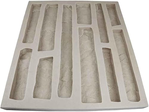 Miniatura 2 de Molde de goma de piedra de chapa para hormigón o yeso, pisos de piedra de acantilado, 22.75x20.5, versión 3, material reciclado