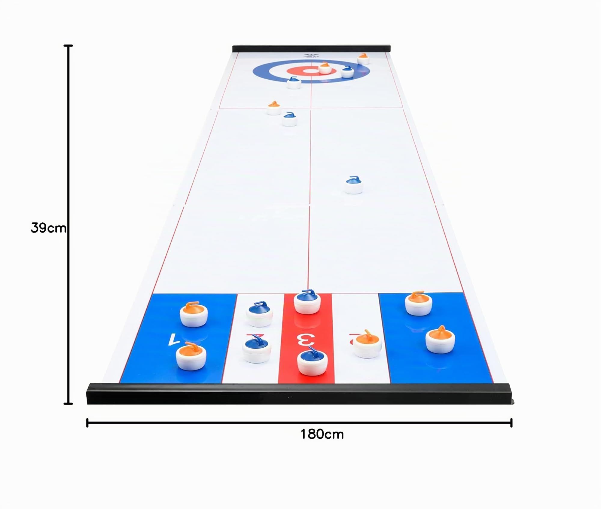 Engelhart - Gioco di curling compatto e palette reversibili - 340500