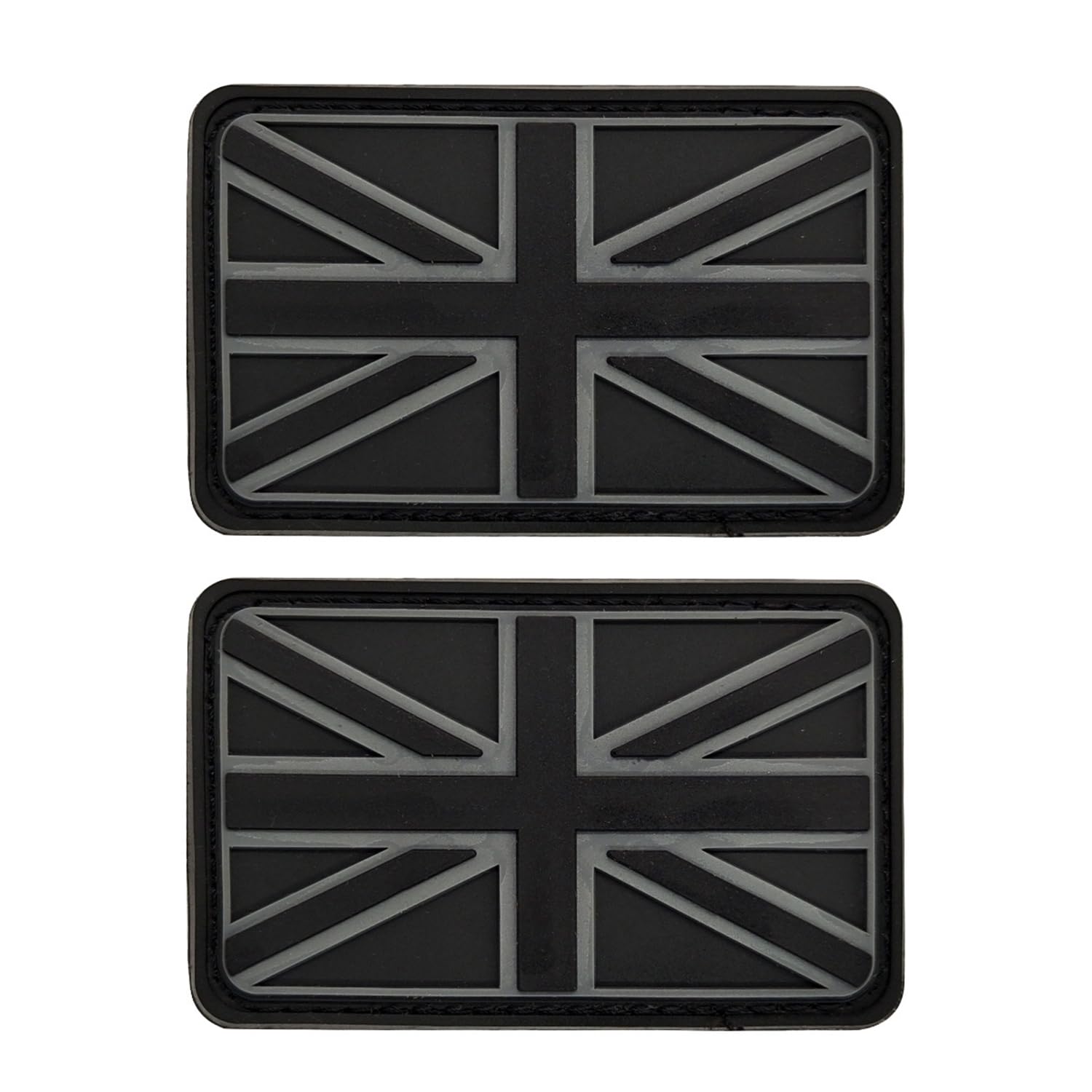 GDFHBD 2 Pieces Of Three-Dimensional British Flag Badges, Pvc Material With Adhesive, Personalized Outdoor Equipment, Trendy Clothing Decoration (8X5Cm).