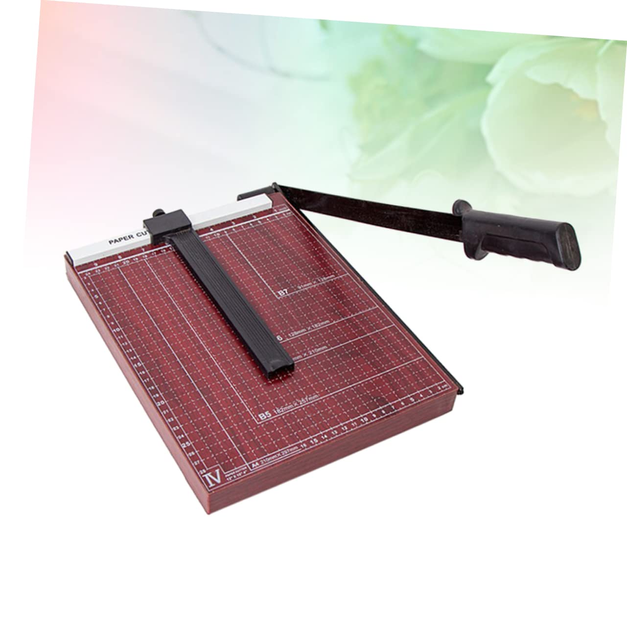 Lurrose Taglierina per Carta Taglierina per Carta Fotografica Ghigliottina con Base in Metallo Robusta Taglio Preciso per Ufficio e Casa Meccanismo di Blocco Automatico