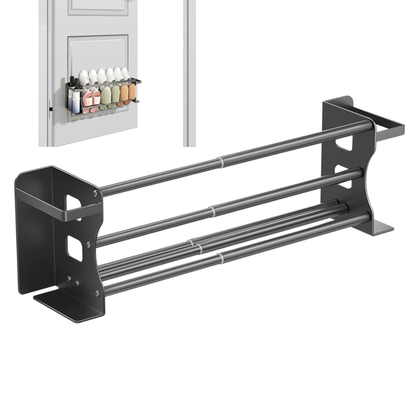 Organizador Zapatos Pared Zapatero retráctil magnético de doble capa para | Almacenamiento De Zapatos Sobre La Puerta para Armario, Entrada, Dormitorio, Acceso, Apartamento, Residencia Unive