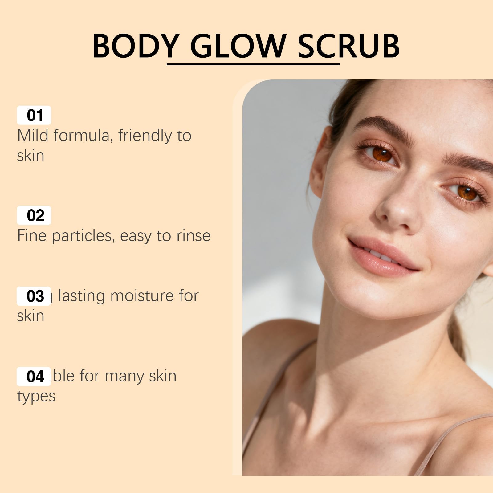 Scrub Corporale Esfoliante Con Curcuma, Scrub Idratante Ed Esfoliante, Scrub Per La Pelle Liscia E Ferma - Scrub Esfoliante Per Il Corpo, Idratare, Alleggerire, Lenire E Uniformizzare (5Pz)