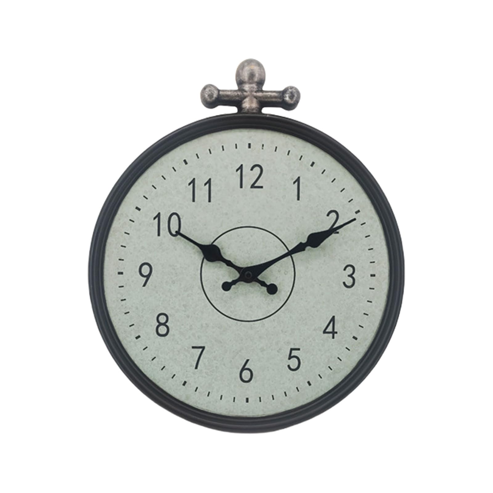 Jazuaiao Indoor and Outdoor Timepieces Decorative Wall Clock 14Inch with Quiet Sweeping Second Hand Frame Home Decoration Wall Clock