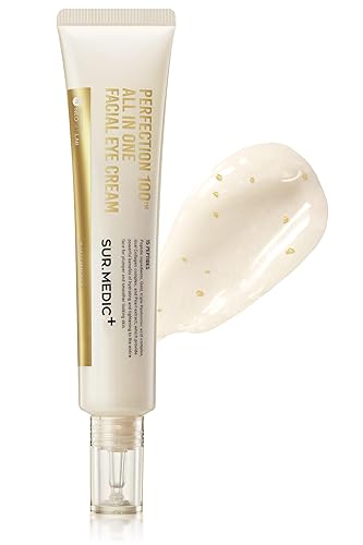 Crema todo en uno Perfection de oro de 24 quilates para rostro y ojos con ácido hialurónico, pantenol y oro 24, 1.18 onzas