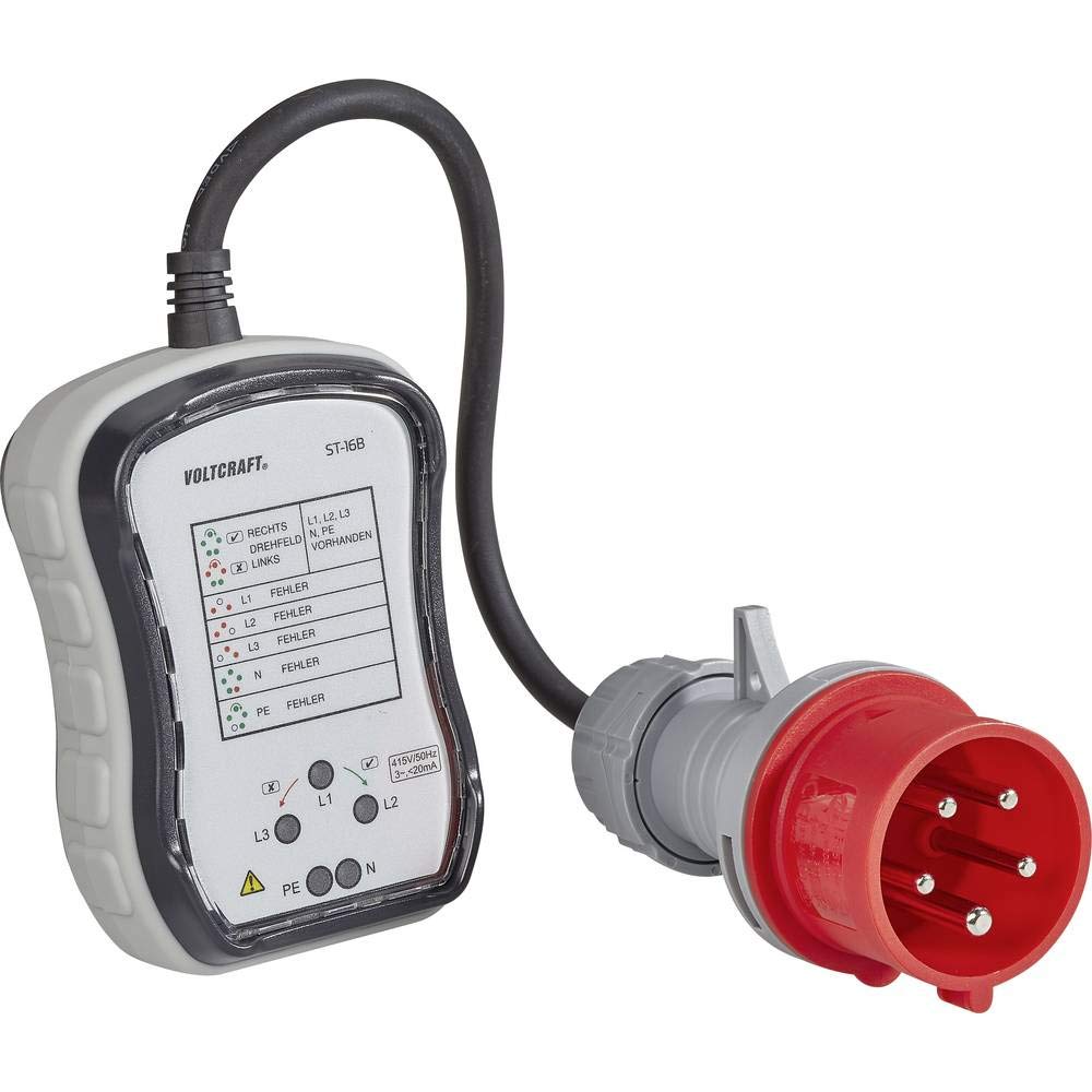 VOLTCRAFT ST-16B comprobador de enchufe Óptico