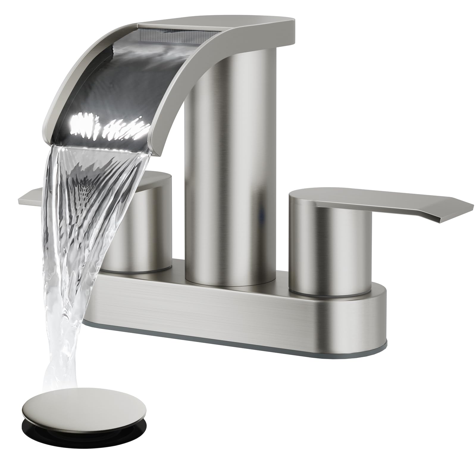 gotonovo Waterfall Faucet Brushed Nickel