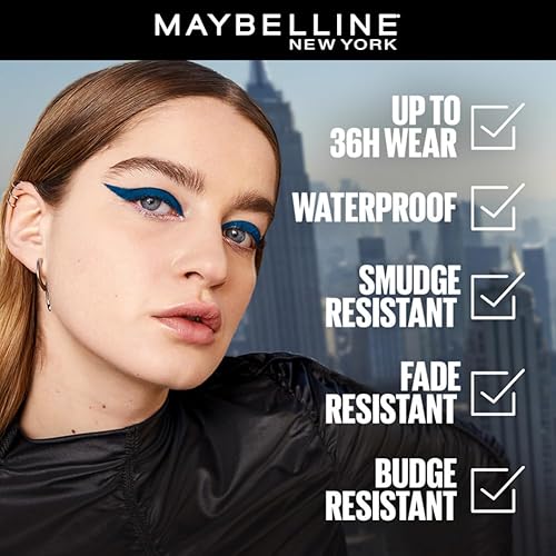 Miniatura 4 de Maybelline New York TattooStudio - Lápiz delineador de ojos afilable, gel de larga duración, color esmeralda claro (Emerald Lights)