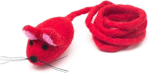 Miniatura 23 de Glaciart One Juguete de fieltro para gatos – Enriquecimiento suave y mullido 100% lana natural – Juego de juguetes interactivos para gatos – Seguro