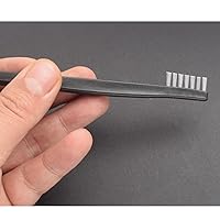 Vista 5 de Paquete de 10 cepillos de limpieza multiusos de doble punta para pistolas de 7 pulgadas, cepillos de cerdas de nailon de acero y latón (nailon)