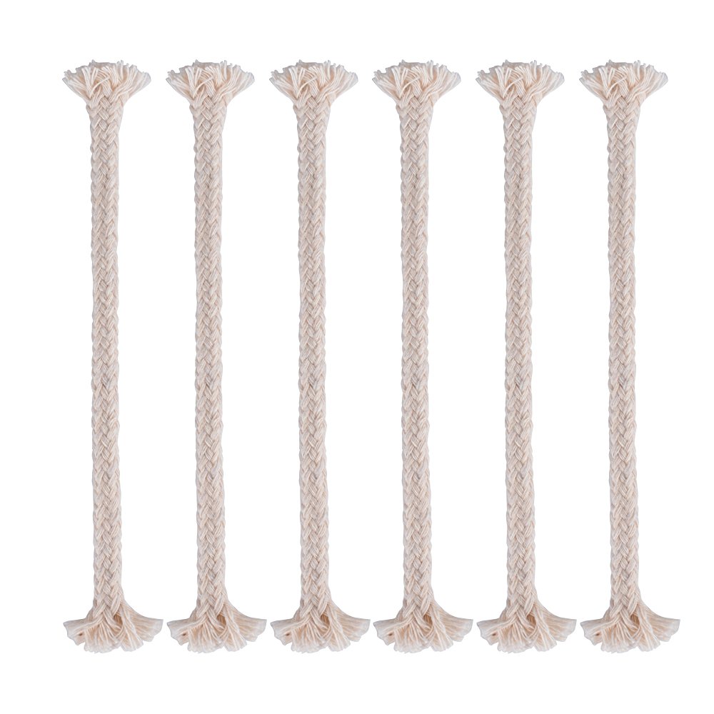 50pcs Mèche Ronde de Rechange Lampe à Huile Pétrole Lampe à Alcool Meche Torche Lampe Torche Bambou Extérieur Jardin Siphon Machine à Café Cafetière