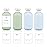 UMETASS 6.8 oz Plastic Travel Shampoo Bottles, Refillable Flip Cap Squeeze Bottles for Toiletries, Large Leakage-proof Travel Shampoo and Conditioner Container (Blue and Green)