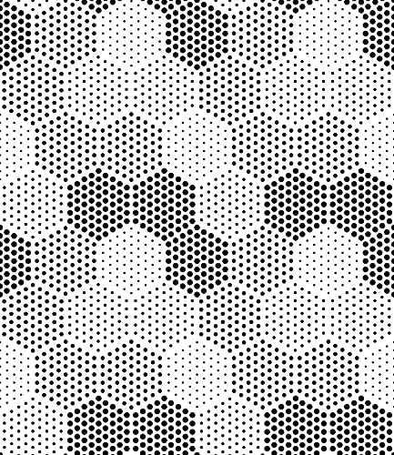 Papier peint intissé 104x70cm illusion hexagone pour meuble et salon - 3