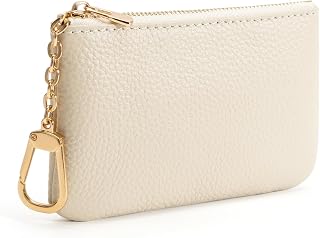Full Grain Leather Coin Purse with Key Chain
