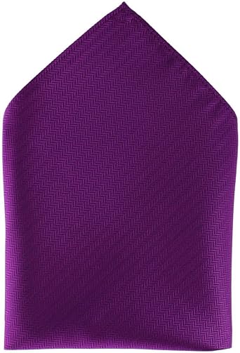 Etched Herringbone Twist Pocket Square