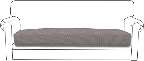 Easy-Going - Funda de cojín elástica para sofá, funda de cojín protectora para asiento de sofá, suave, flexible con parte inferior elástica (cojín