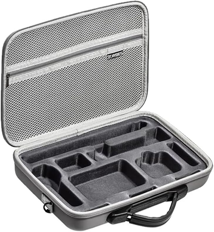 ZORBES Polyurethane Insta360 X3 Carrying Case With Strap Hard Case Storage Bag, Waterproof Storage Bag Hard Shell Camera Bag Protective Travel Case For Insta360 X3 One, Insta 360 X3 Accessories Grey