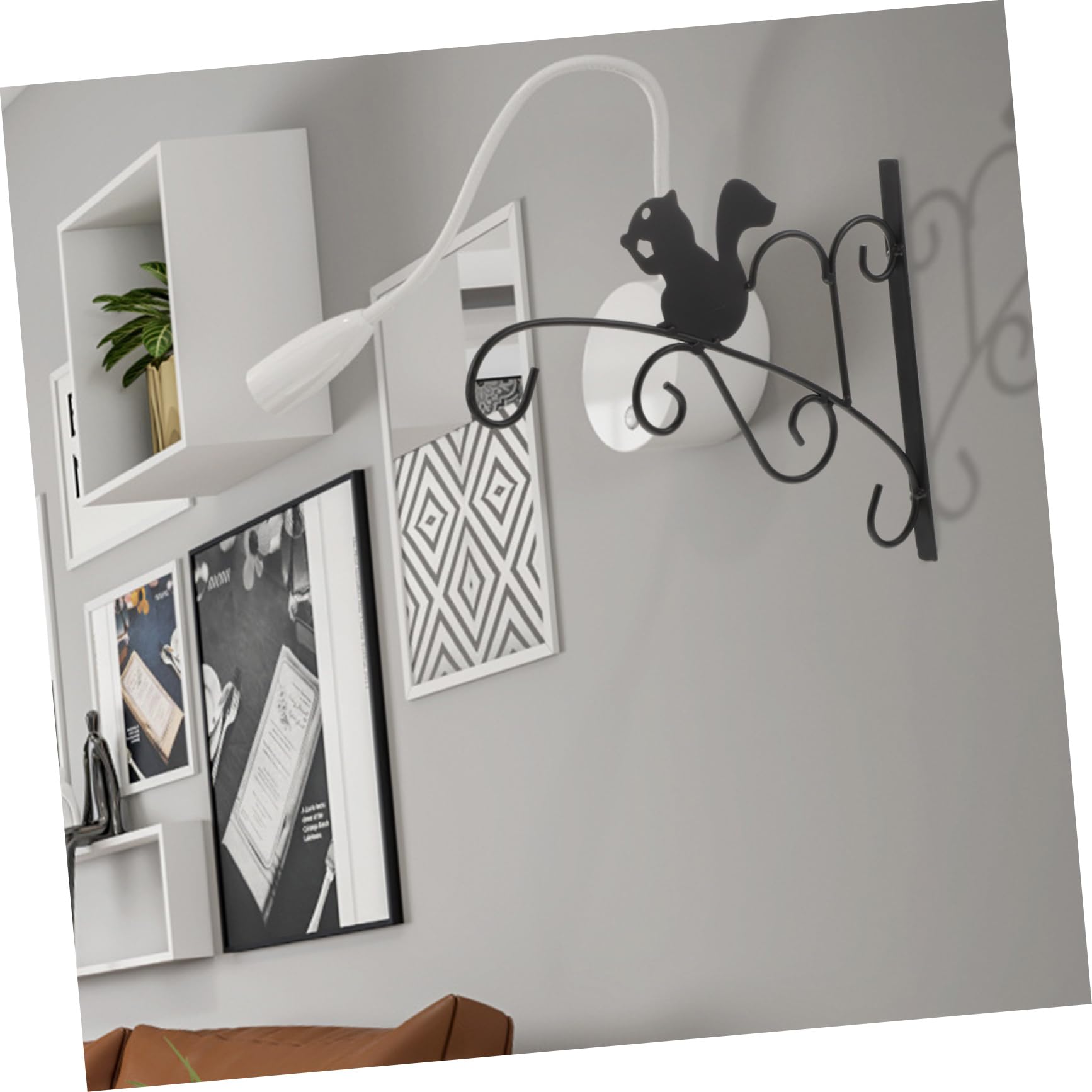 CIYODO Iron Wall Hanging Flowerpot Rack Plant Hanger for Room Kitchen Balcony Garden Decorative Flowerpot Stand