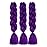 AFNOTE Purple Braiding Hair Extensions 24 Inch 3 Packs Synthetic Jumbo Braiding Hair High Temperature Twist Crochet Braids Hair for Women (A35)