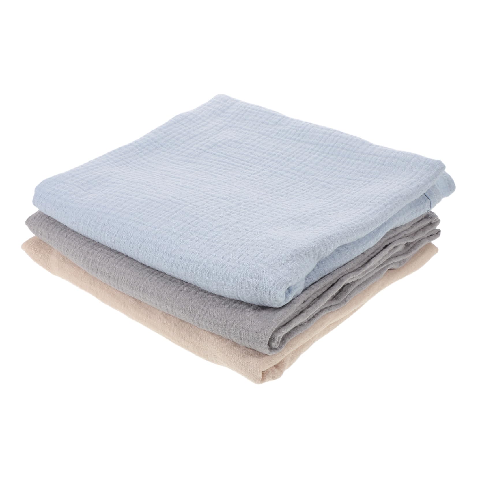 UPKOCH Mantas Envolventes para Recién Nacidos, 3 Piezas de Hilo | Suaves y Transpirables, Estilo Minimalista, para Bebés E Infantes, Paquete de Tres