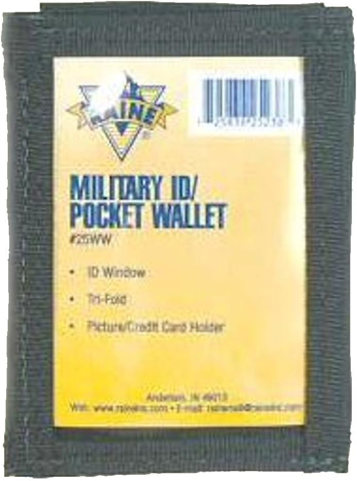 Military IdPocket Wallet Black Raine, Inc.