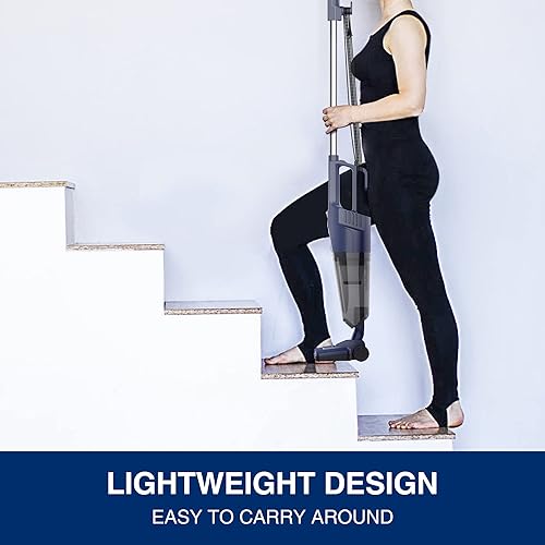 Miniatura 4 de Potente aspiradora de barra, ligera y versátil para limpiar el pelo de mascotas, suelos de madera dura y alfombras, con cable de 32.8 pies, filtro