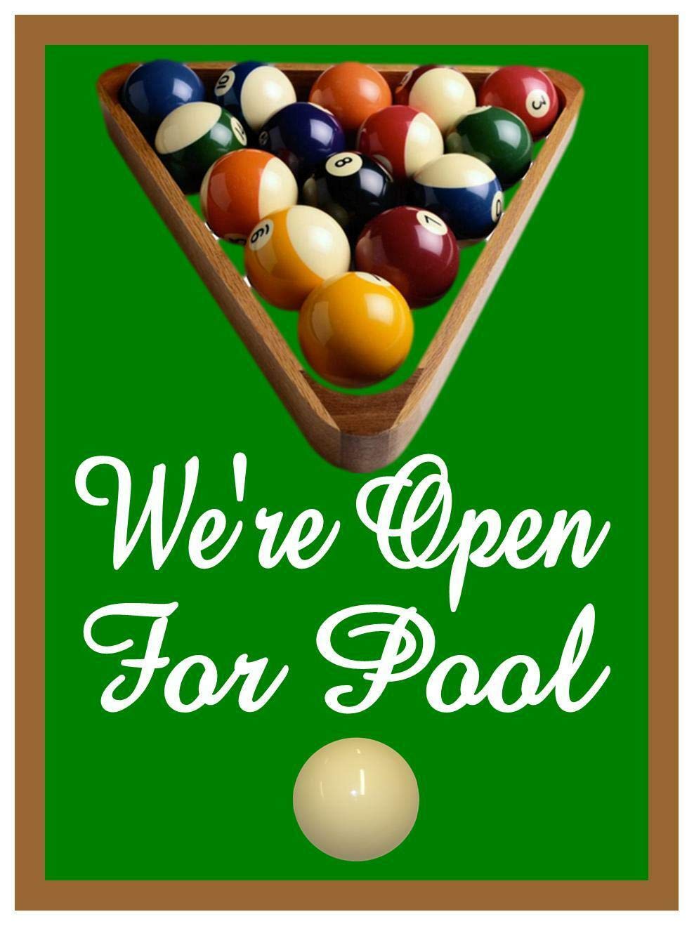 Kueprae A322 Games Rooms Sports Darts Poker Pool Room Pub Sign Bar Sign Metal Sign 12"X8"