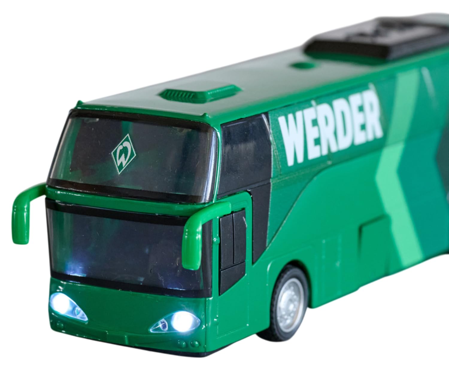 Werder Bremen SV Spielzeugbus mit Sound | Mannschaftsbus | 20 cm | Bus | SVW - Plus Lesezeichen Wir lieben Fußball