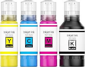 INK4U Encre 104 102 Compatible pour Epson EcoTank - Bouteille d'Encre pour ET-2810 ET-2812 ET-2821 ET-2856 ET-2720 ET-3850 ET-4850