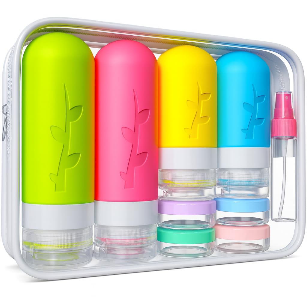TSA Approved Travel Bottles Set – 18 Piece Leak-Proof
