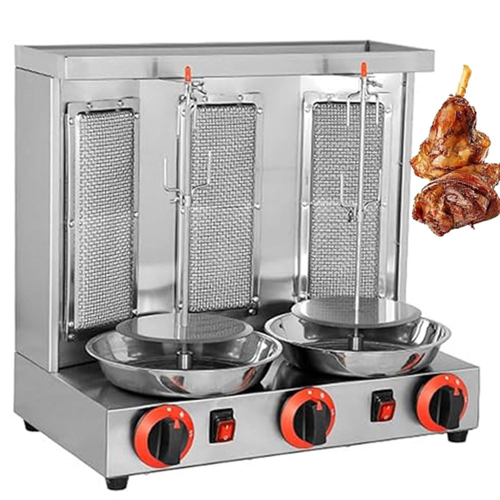 Barbecue vertical commercial Shawarma pour stopper les viandes sèches