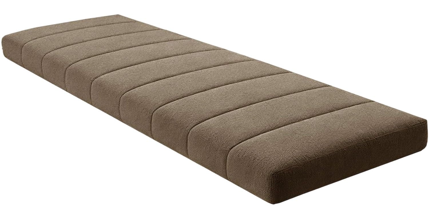 SDNAM Indoor/Outdoor Bench Cushion – 4.5 cm / 1.8 in thick – Non-Slip Seat Pad for Bay Windows, Garden Patio, Long Chairs, Swings & Porch Furniture(5@,40x40cm/16x16in)