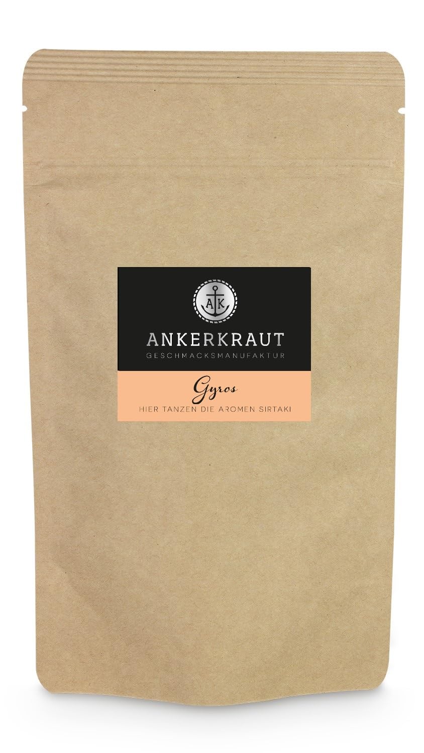 Ankerkraut Gyros, Mischung würziger Zutaten für Fleisch, Pfanne oder Grill, Ganz Einfach Zu Hause Kochen, 180 g im Beutel