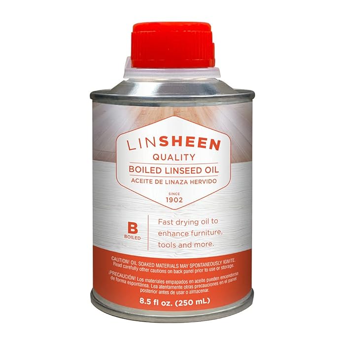 Buy LinSheen Boiled Linseed Oil Fast Drying Flaxseed Wood Treatment to Rejuvenate, Restore and