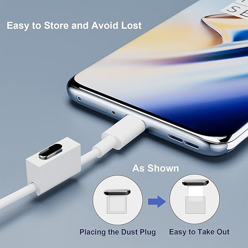 Miniatura 4 de Paquete de 5 tapones de puerto USB tipo C antipolvo para iPhone 16 15 Pro Max Plus iPad, puertos USB C con clip antipérdida, tapones antipolvo tipo