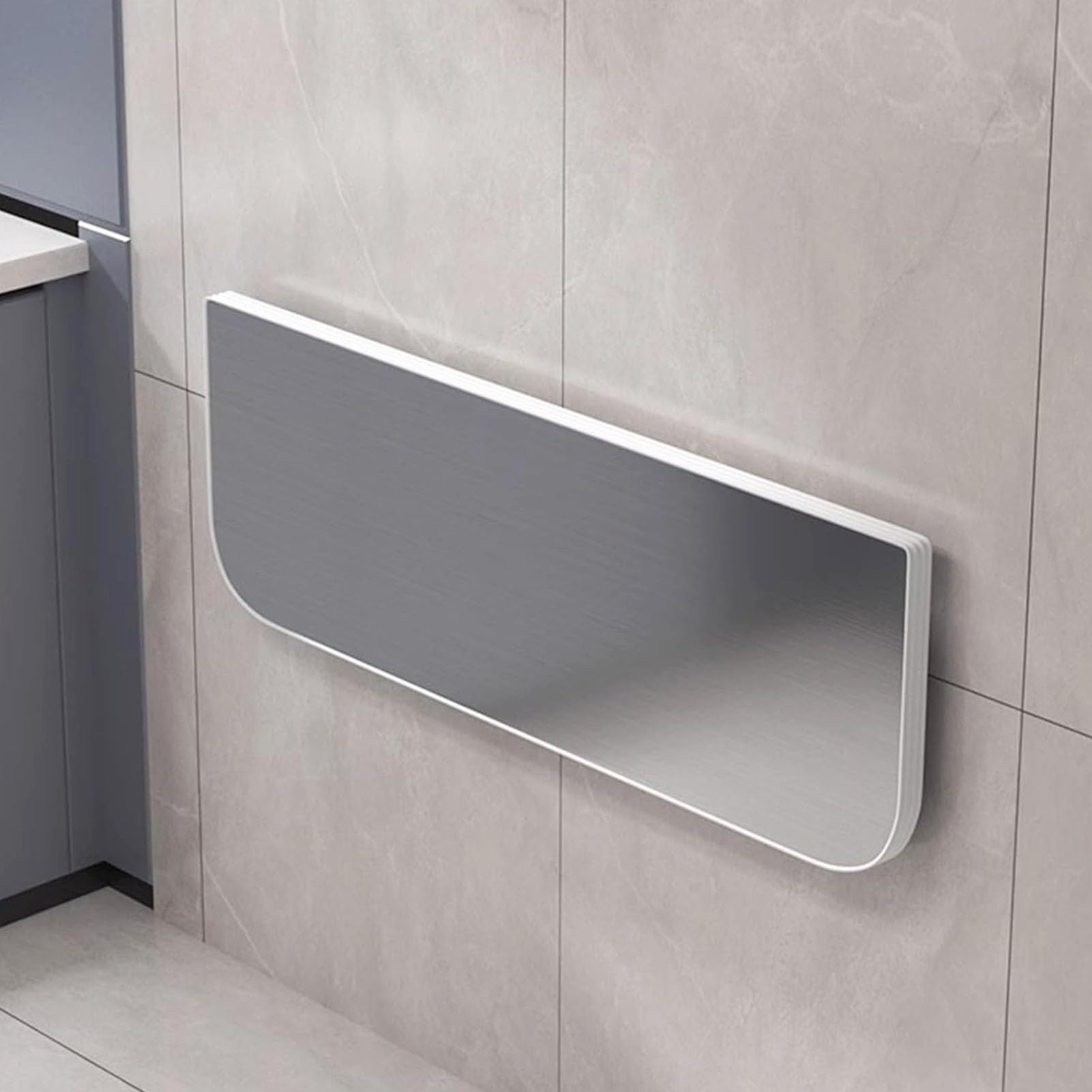 Table murale buanderie pliante acier inoxydable bureau flottant