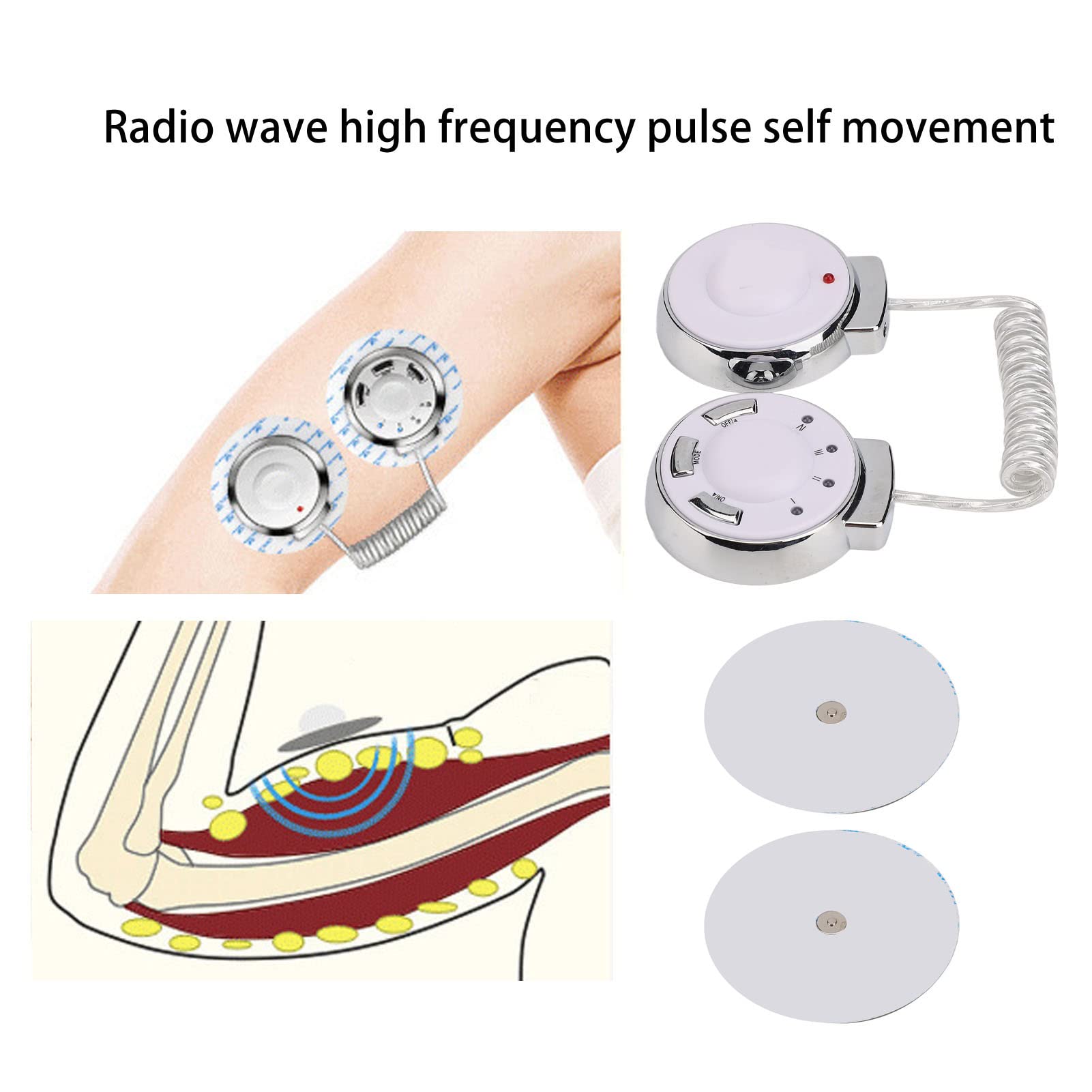 Elettrostimolatore Muscolare, Massaggiatore Elettrico Multifunzione per Addominali, Addome Braccio Gambe Waist Glutei Massaggi-Attrezzi, Portable Beauty Liposuction Equipment Massaggiatore Silenzioso