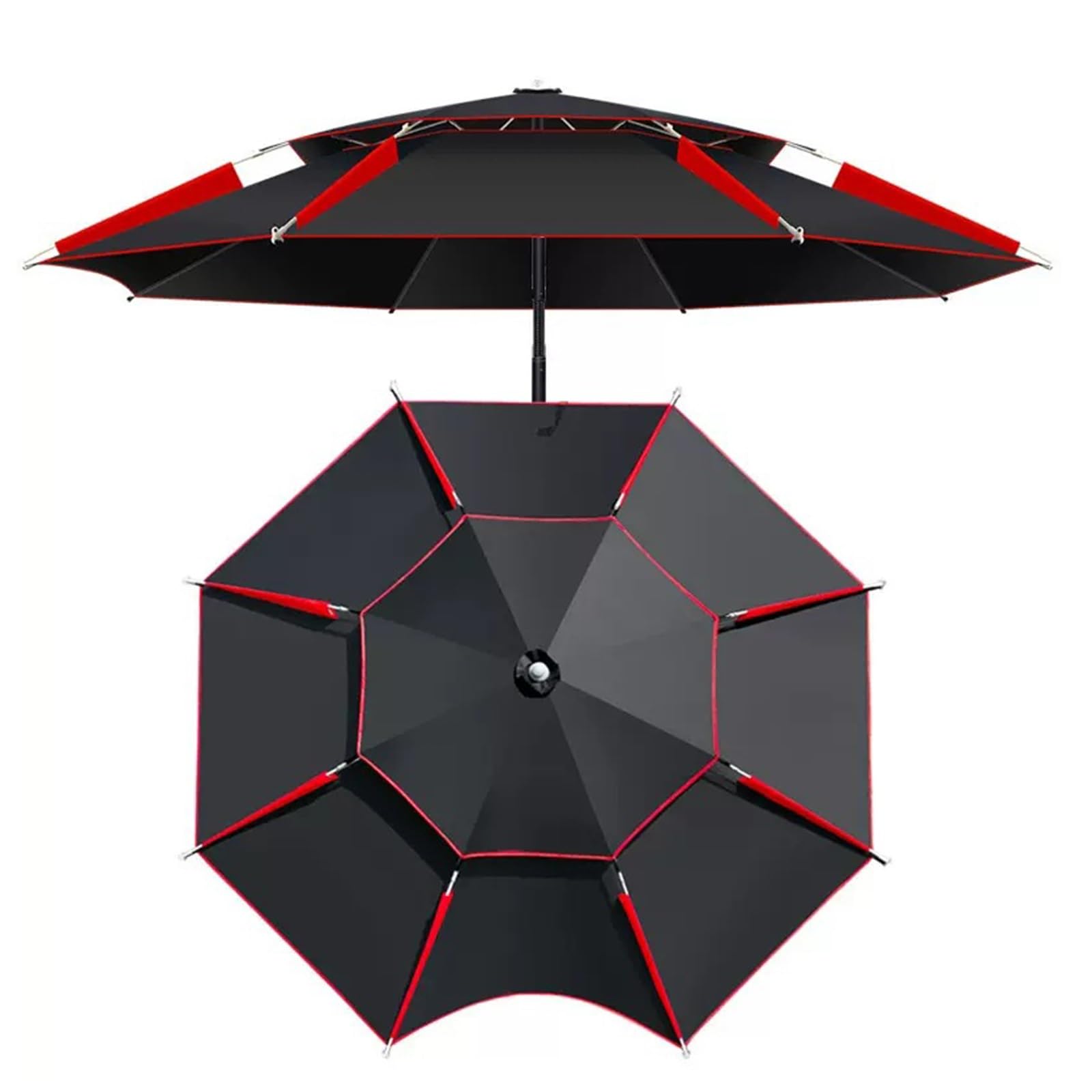 200/220/240cm Sombrilla Antiviento para Jardín, Piscina, Terraza, Parasol De Playa Exteriores, Inclinable, Protección UV Paragua De Pesca Grande(200cm/6.5ft)