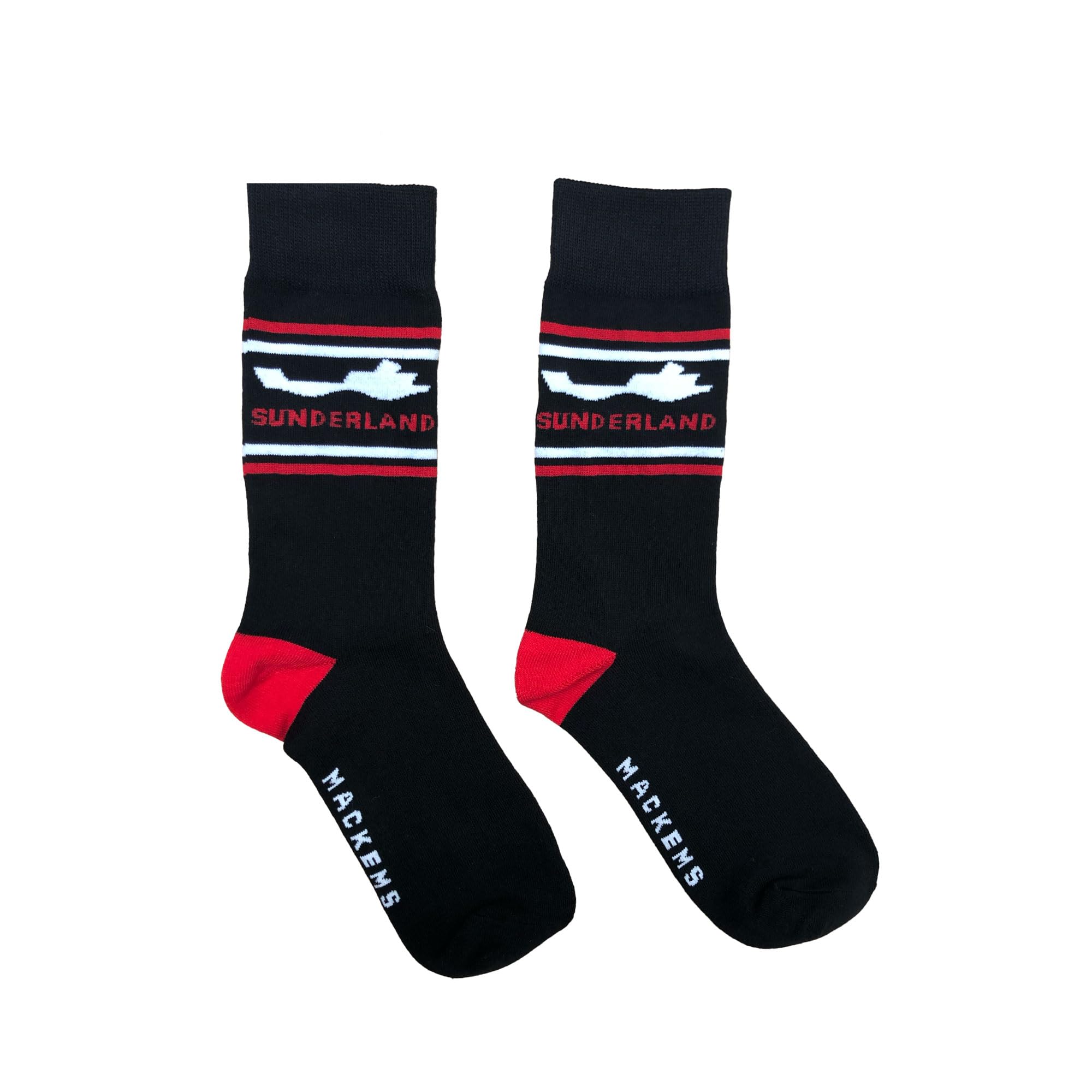 Sunderland Cotton Rich Socks UK 7-11 – Classic Old Mackems Crest Design – Soft, Durable & Comfortable Everyday Wear Sunderland Socks
