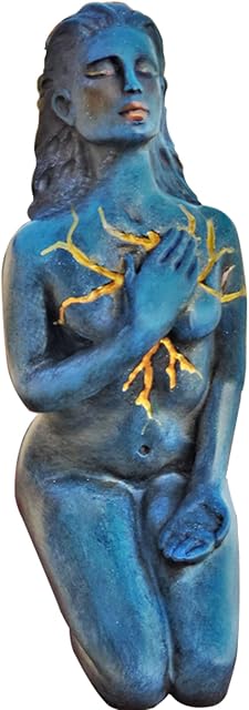 NUACOS Goddess of Healing Statue, Self Love Spirit Goddess Sculpture Decorations, Hand-Painted Resin Statue,Decorative Figurines,Portrait Sculpture Resin Crafts,Valentine's Day Gift