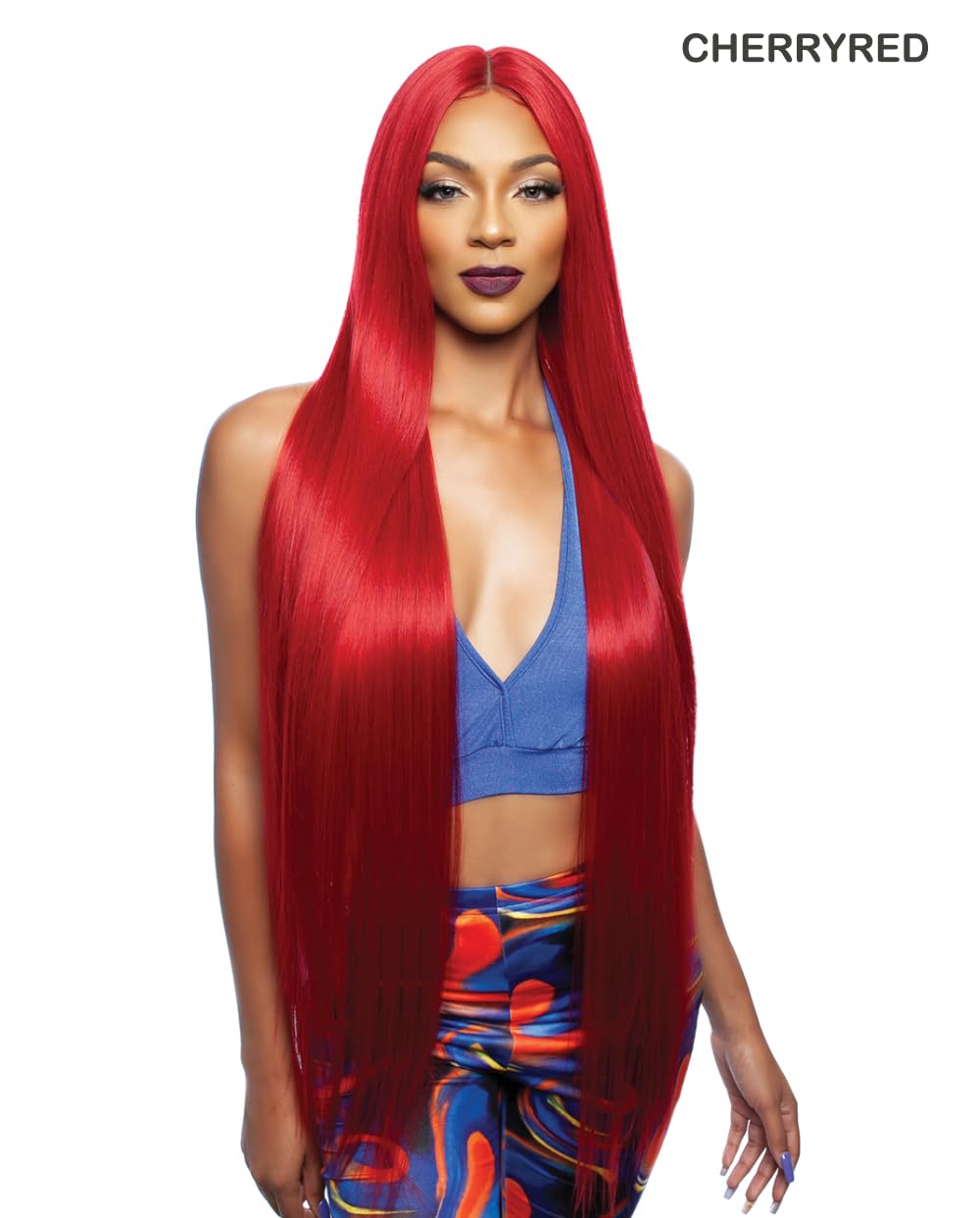 Mane Concept Human Hair Blend HD Lace Front Wig Brown Sugar BSHC291 Whitney (1B)